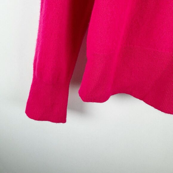 J. Crew Cashmere Women's Classic Fit Pink Crewneck Lightweight Sweater Large - Picture 5 of 16